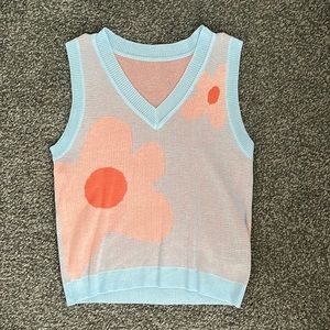 Blue Shein Sweater Vest